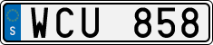 License plate of Sweden, Regular plates