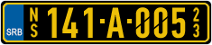 License plate of Serbia, Diplomatic
