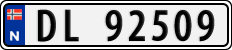 License plate of Norway, Cars