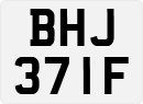 License plate of the United Kingdom, 1963 year system