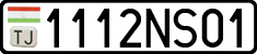License plate of Tajikistan, Private owners (2009)