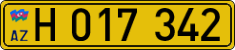 License plate of Azerbaijan, Foreign citizens and enterprises