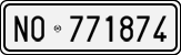 License plate of Italy, Cars (1927 year series)