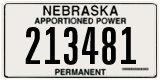 Nebraska, Apportioned