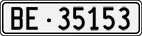 License plate of Switzerland, Cars