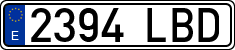 License plates of Spain, Ordinary (2000)