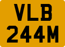 License plate of the United Kingdom, 1963 year system