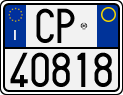 License plate of Italy, Motorcycles (1994 year series)