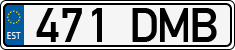 License plate of Estonia, Regular car plates