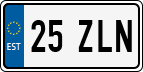 License plate of Estonia, Regular car plates (US-size)