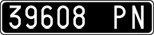 License plate of Italy, Cars (1927 year series)