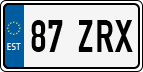 License plate of Estonia, Regular car plates (US-size)