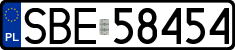License plates of Poland, Regular car plates
