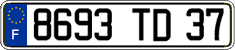 French license plate, FNI