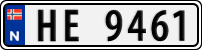 License plate of Norway, Trailers, motorcycles, special vehicles