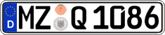 German license plate, Regular plates