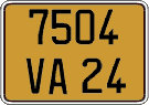 French license plate, FNI