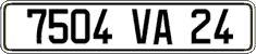 French license plate, FNI