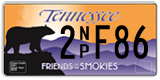 Tennessee, Specialty plates (AB 1234 / 1234 AB / 1AB 234 / 12 AB 34)
