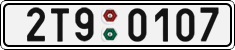 License plate of the Czech Republic, Cars (2001)