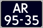 License plate of the Netherlands, Imported oldtimers (cars)