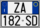 License plate of Italy, Cars (1994 year series)