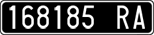 License plate of Italy, Cars (1927 year series)