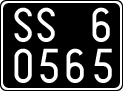 License plate of Italy, Cars (1927 year series)
