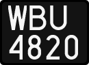 License plates of Poland, 1976 year system