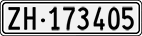 License plate of Switzerland, Cars