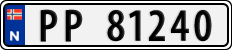 License plate of Norway, Cars