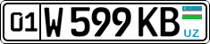 License plate of Uzbekistan, Private owners