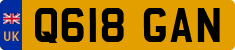 License plate of the United Kingdom, 1983 year system