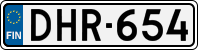 License plate of Finland, Cars