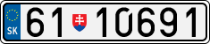 License plate of Slovakia, Military