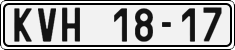 License plate of the Czech Republic, Cars (1960)