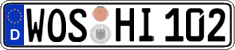 German license plate, Regular plates