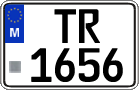 License plate of Malta, Trailers (TR 123(4))