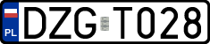 License plates of Poland, Regular car plates