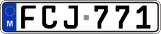 License plate of Malta, Regular plates (ABC 123)