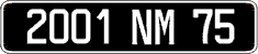 French license plate, FNI