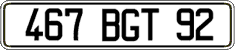 French license plate, FNI