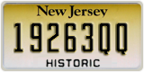 New Jersey, Historic (QQ12345 / 12345QQ)