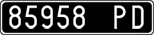 License plate of Italy, Cars (1927 year series)