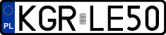 License plates of Poland, Regular car plates