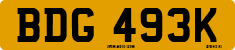 License plate of the United Kingdom, 1963 year system