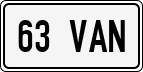 License plate of Estonia, Regular car plates (US-size)