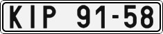 License plate of the Czech Republic, Cars (1960)