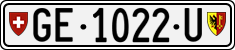 License plate of Switzerland, Dealer (with 