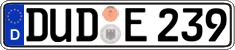 German license plate, Regular plates